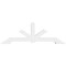 Ekena Millwork Vanguard Architectural Grade PVC Gable Bracket, 108"W x 36"H x 6"D x 6"F, 8/12 Pitch GBP108X36X0606VAN00 - alternate 3